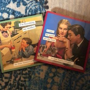 Set of 2 funny vintage caption books